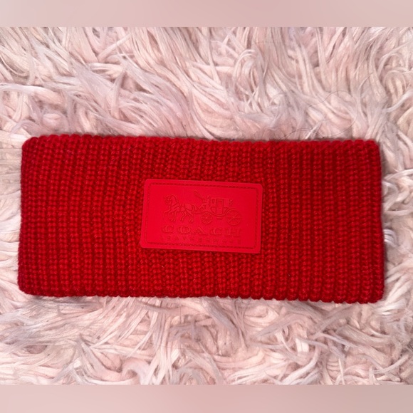 Coach Accessories - Coach Knit Headband in Red